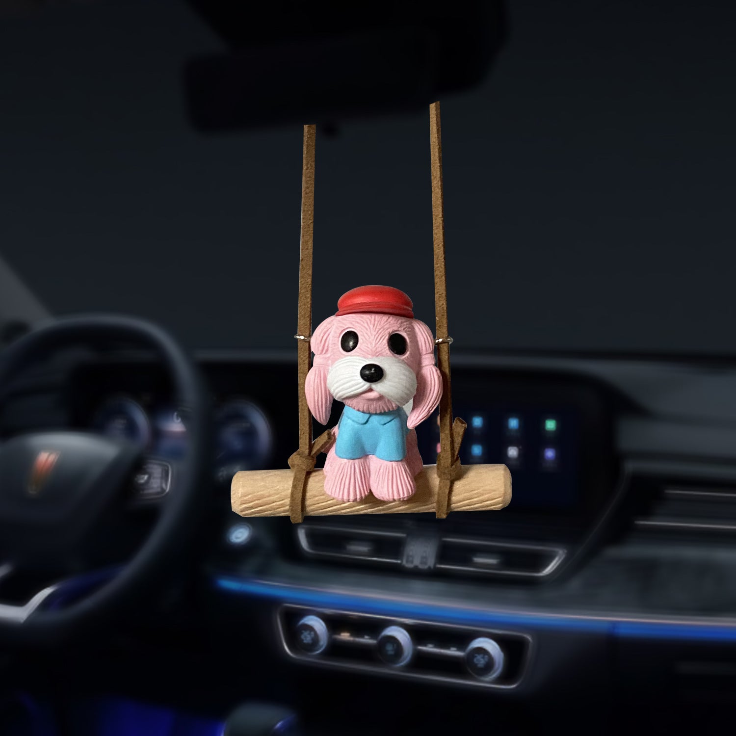 Wholesale Car Swing Puppy Car Rearview Mirror Decorative Pendant